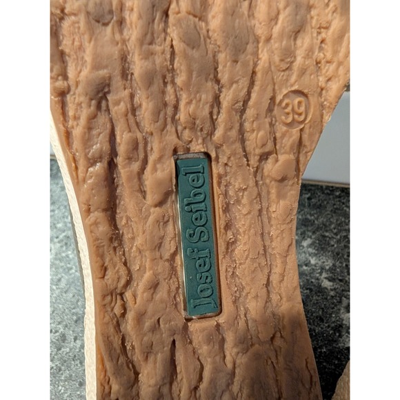 Josef Seibel Women's Gray Leather Perforated Lace Up Sneakers Size 39 - Picture 3 of 7